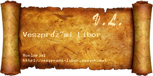 Veszprémi Libor névjegykártya